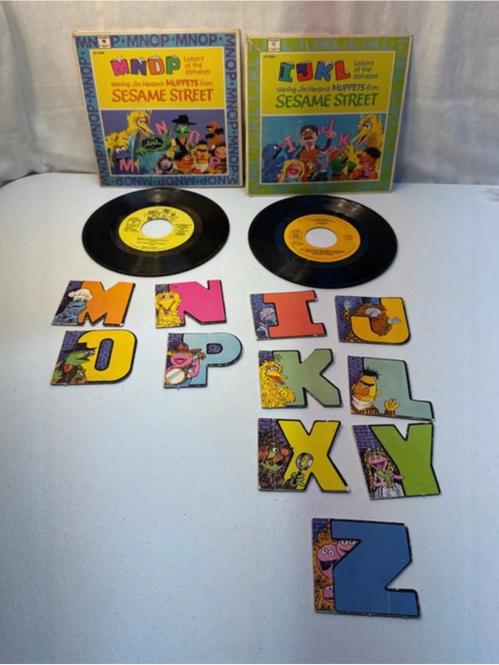 Vintage Sesame Street Muppet Alphabet Record Lot